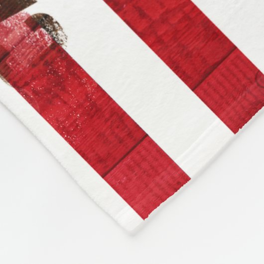 Amerikaanse Californische vlag | Hout en schildpad Fleece Deken (Hoek)