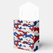 Amerikaanse Camo 4 juli Glitter Bedankdoosjes (Geopend)