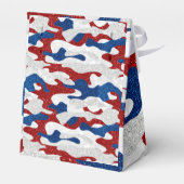 Amerikaanse Camo 4 juli Glitter Bedankdoosjes (Achterkant)