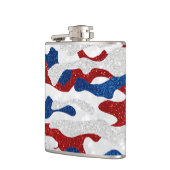 Amerikaanse Camo 4 juli Glitter Heupfles (Links)