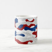 Amerikaanse Camo 4 juli Glitter Koffiemok (Center)