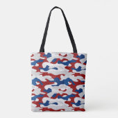 Amerikaanse Camo 4 juli Glitter Tote Bag (Achterkant)