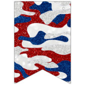 Amerikaanse Camo 4 juli Glitter Vlaggetjes (Derde vlag)