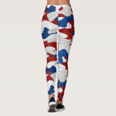 Amerikaanse Camo 4 juli glitters Leggings (Achterkant)