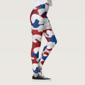 Amerikaanse Camo 4 juli glitters Leggings (Rechts)