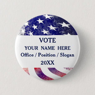 Amerikaanse campagne voor politieke presidenten ronde button 5,7 cm