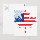 Amerikaanse Canadese.ai Briefkaart (Voorkant / Achterkant)