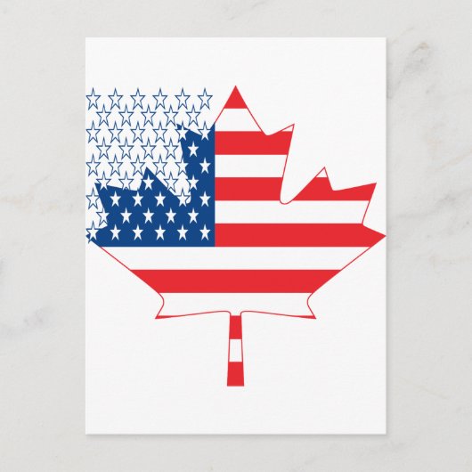 Amerikaanse Canadese.ai Briefkaart (Voorkant)