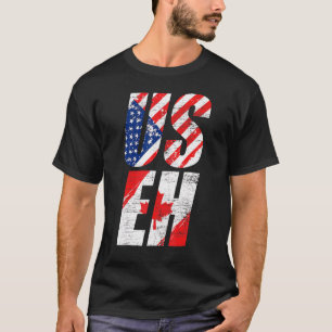 Amerikaanse Canadese Pride Maple Leaf Useh Usa Fla T-shirt