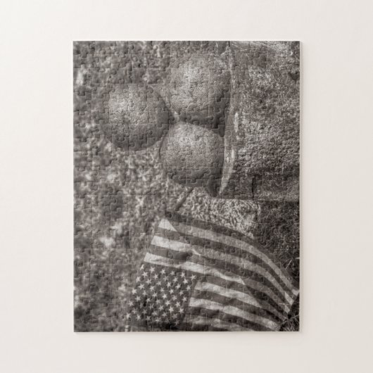 Amerikaanse Cannon Balls  Legpuzzel (Verticaal)