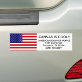 AMERIKAANSE CANVAS WERKT BUMPERSTICKER (Op auto)
