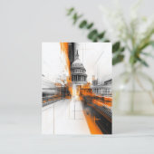 Amerikaanse Capitol Washington DC Cityscape Kaart (Staand voorkant)