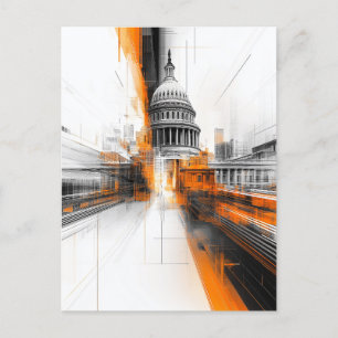 Amerikaanse Capitol Washington DC Illustration Kaa Briefkaart