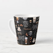 Amerikaanse cappuccino latte mok (Linkerhoek)