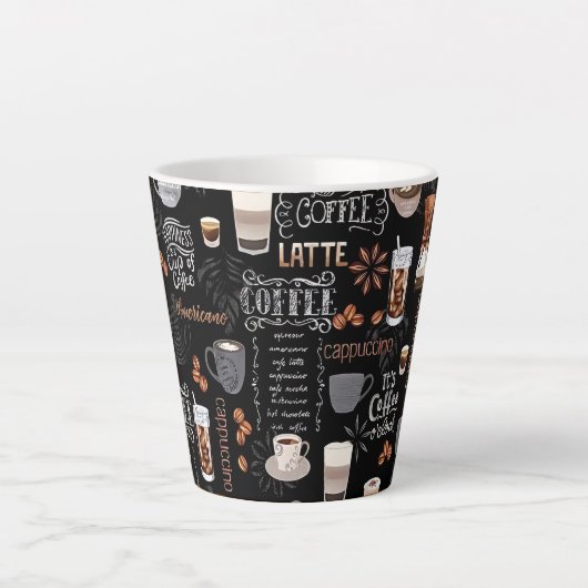 Amerikaanse cappuccino latte mok (Voorkant)