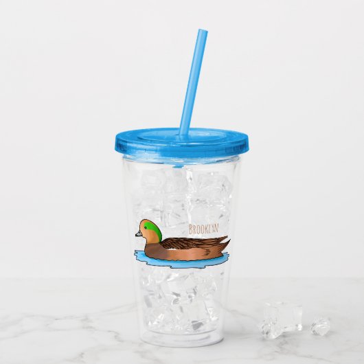Amerikaanse cartoon acryl drinkbeker (Achterkant ijs)