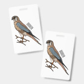 Amerikaanse cartoon badge (Voor- en achterkant)