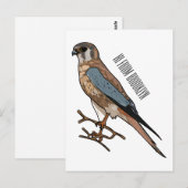 Amerikaanse cartoon briefkaart (Voorkant / Achterkant)