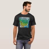 Amerikaanse Cartoon Map T-shirt (Voorkant volledig)