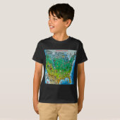 Amerikaanse Cartoon Map T-shirt (Voorkant volledig)