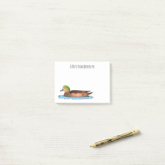 Amerikaanse cartoon post-it® notes (Op bureau)