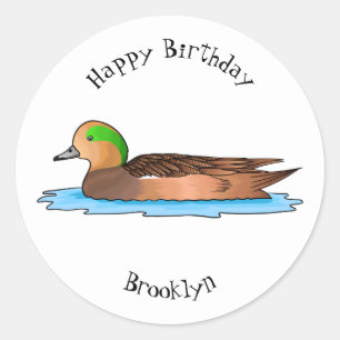 Amerikaanse cartoon ronde sticker