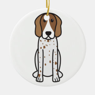Amerikaanse Cartoon van Coonhound Dog Keramisch Ornament