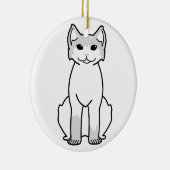Amerikaanse Cartoon van polydactylkatten Keramisch Ornament (Rechts)