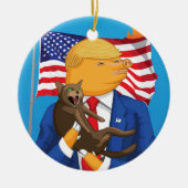 Amerikaanse catastrofe keramisch ornament (Voorkant)