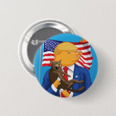 Amerikaanse catastrofe ronde button 5,7 cm (Voorkant /achterkant)