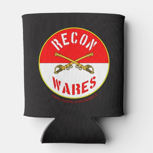 Amerikaanse cavalerie kan gezellig blikjeskoeler (Achterkant)