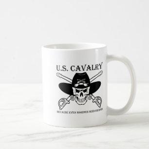 Amerikaanse Cavalerie Omdat zelfs mariniers helden Koffiemok