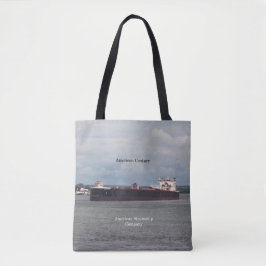 Amerikaanse centrale over de hele canvas tas