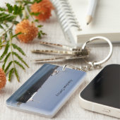 Amerikaanse centrale rechthoek acrylsleutelketen sleutelhanger (Voorkant Rechts)