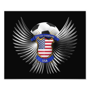 Amerikaanse champions foto afdruk