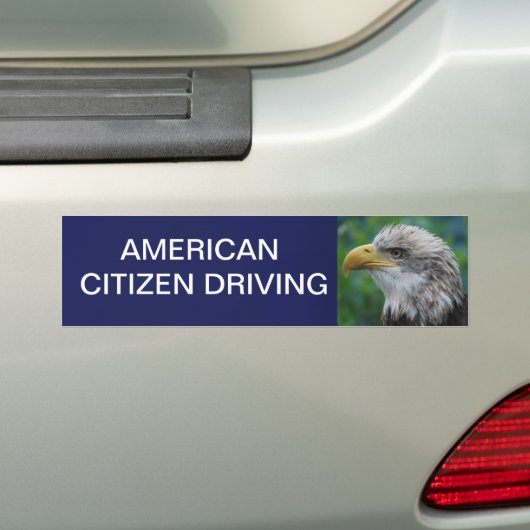 Amerikaanse chauffeur bumpersticker (Op auto)