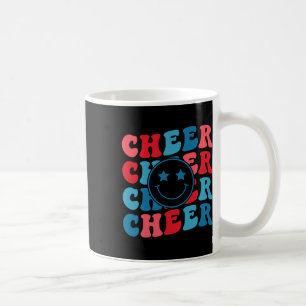 Amerikaanse Cheer Girl Cheerleading Retro Groovy C Koffiemok