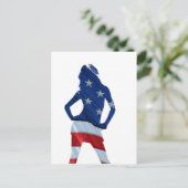 amerikaanse cheerleader briefkaart (Staand voorkant)