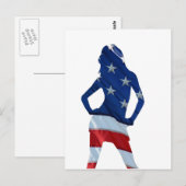 amerikaanse cheerleader briefkaart (Voorkant / Achterkant)