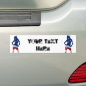 Amerikaanse cheerleader bumpersticker (Op auto)