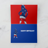 Amerikaanse cheerleader kaart (Binnen)