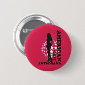 AMERIKAANSE CHIC - ANTI OBAMA - 001 RONDE BUTTON 5,7 CM (Voorkant /achterkant)