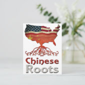 Amerikaanse Chinese wortels Briefkaart (Staand voorkant)