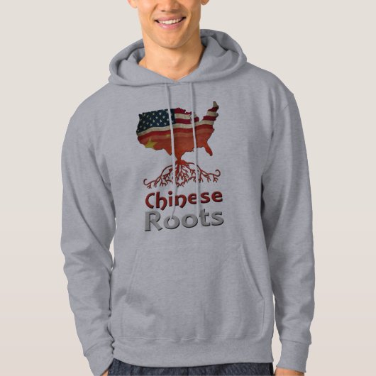 Amerikaanse Chinese wortels Hoodie (Voorkant)