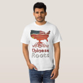 Amerikaanse Chinese wortels T-shirt (Voorkant volledig)
