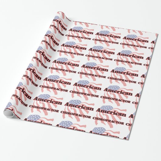 Amerikaanse chiropractor cadeaupapier (Uitgerold)