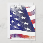 Amerikaanse Christelijke bruiloft met vlagpatriott Kaart (Achterkant)