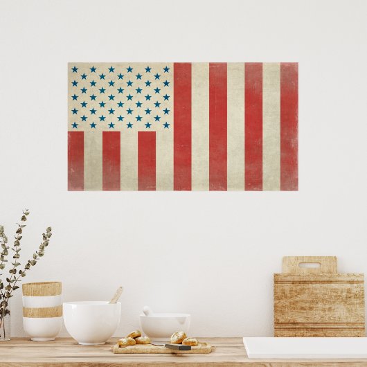 Amerikaanse civiele vlag van Peace Print (Keuken)