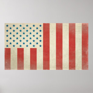 Amerikaanse civiele vlag van Peace Print