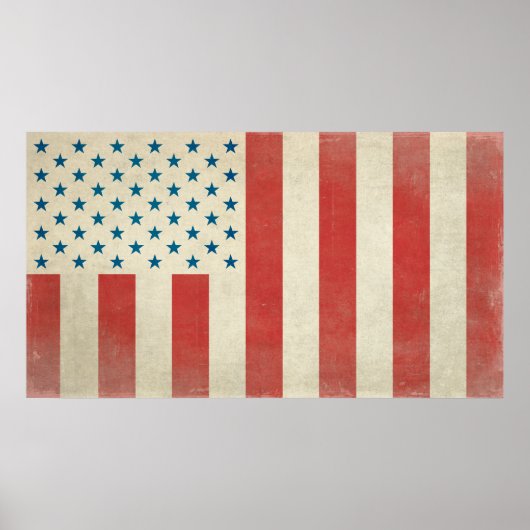 Amerikaanse civiele vlag van Peace Print (Voorkant)